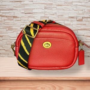 Coach Lunar New Year Tiger Red Crossbody Bag with Bold Strap NWOT